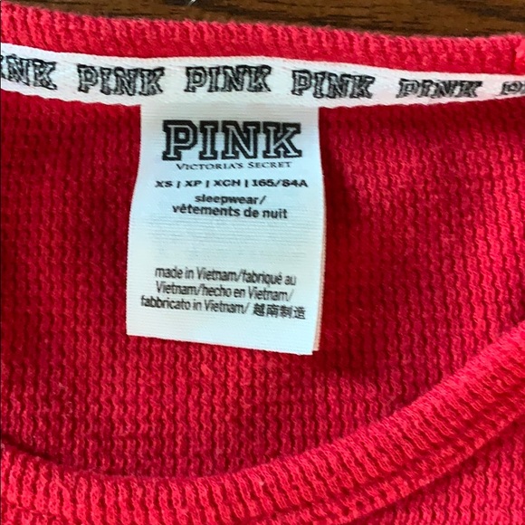 CHRISTMAS PINK Victoria’s Secret Red Pajama Set - Picture 4 of 11